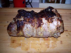 Rosted Leg of Lamb rolled