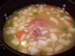 Matzo ball soup cooking
