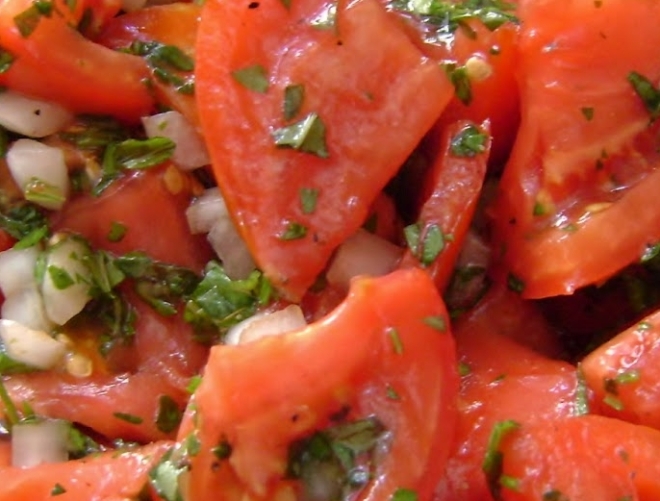 diced tomatoe and oregano