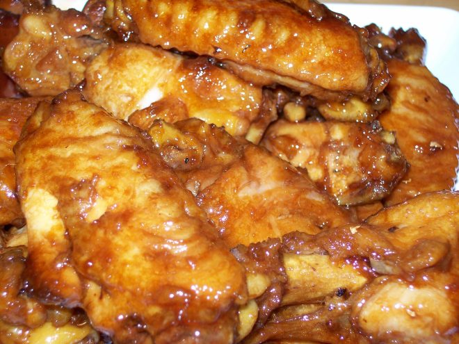 Mut Jup Mun Gai Yik or Honey Soy Braised Chicken Wings